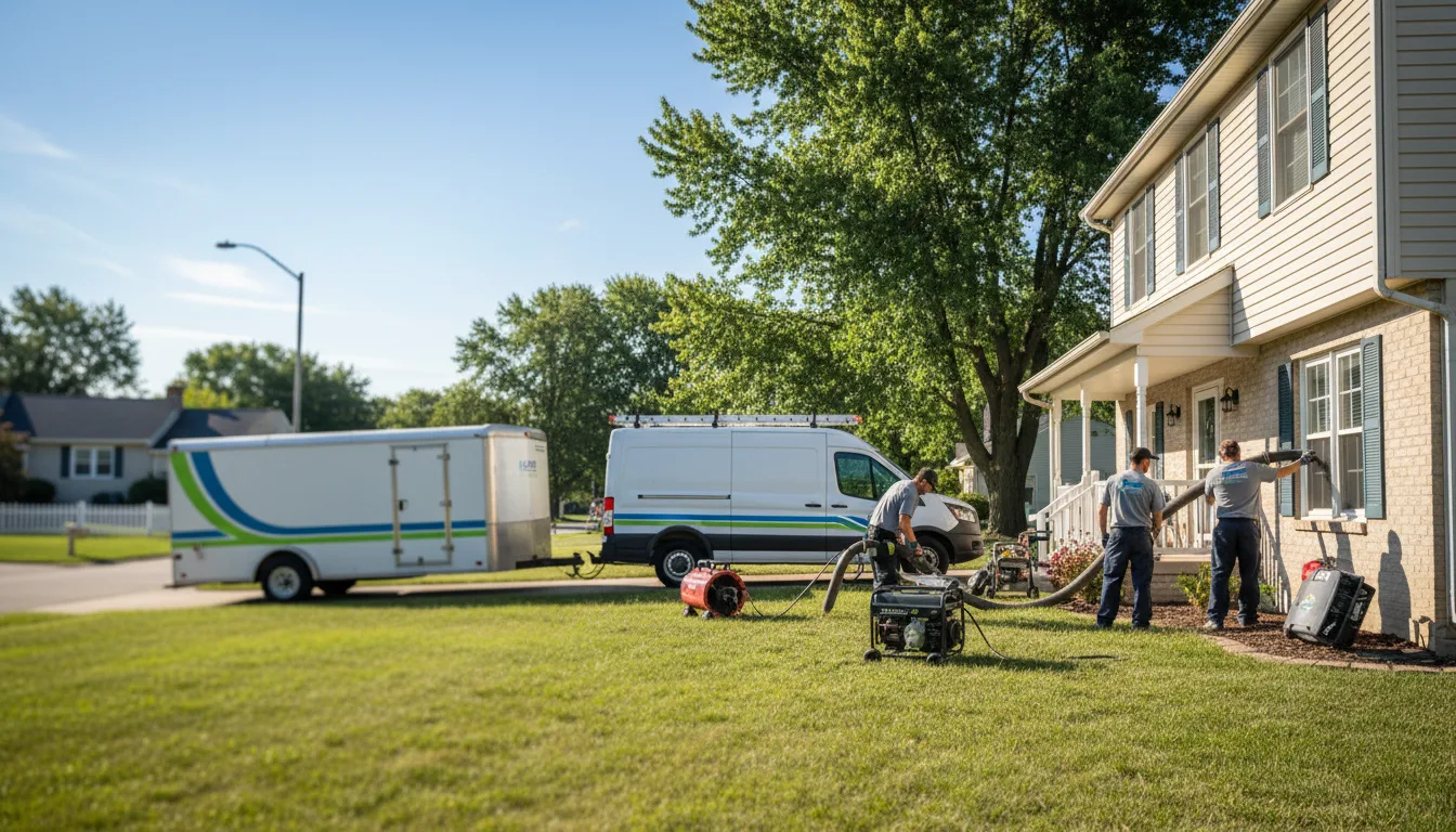 Flooded Basement Restoration And Cleanup With Repair in Goodrich, MI near me